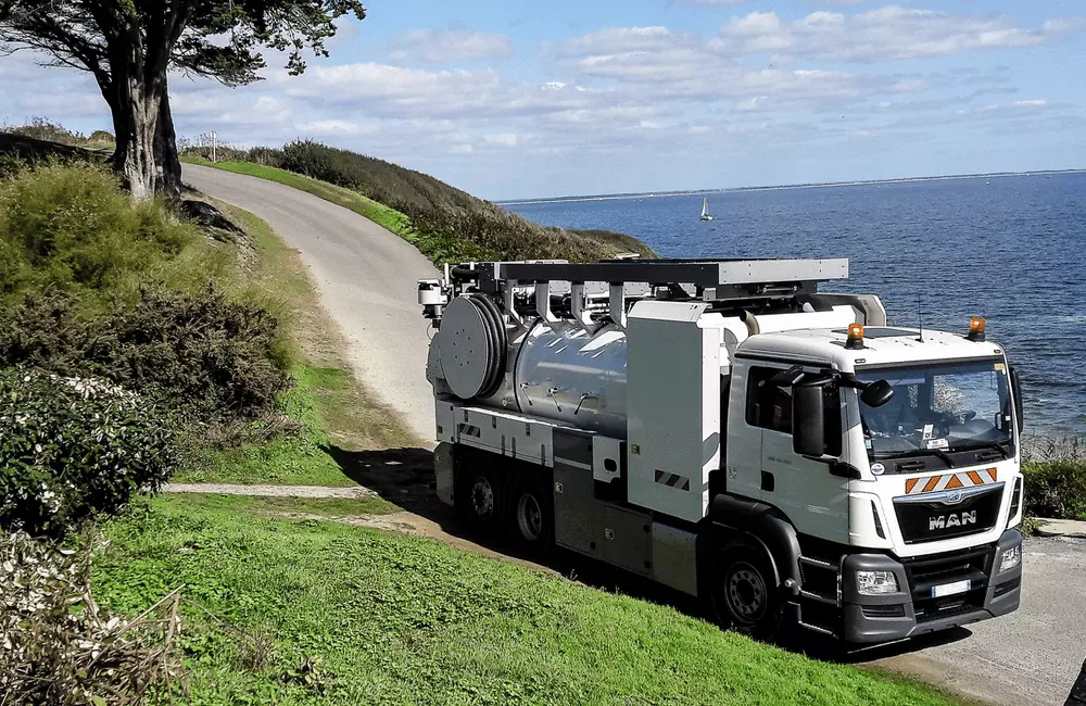 Camion hydrocureur Bertrand Environnement